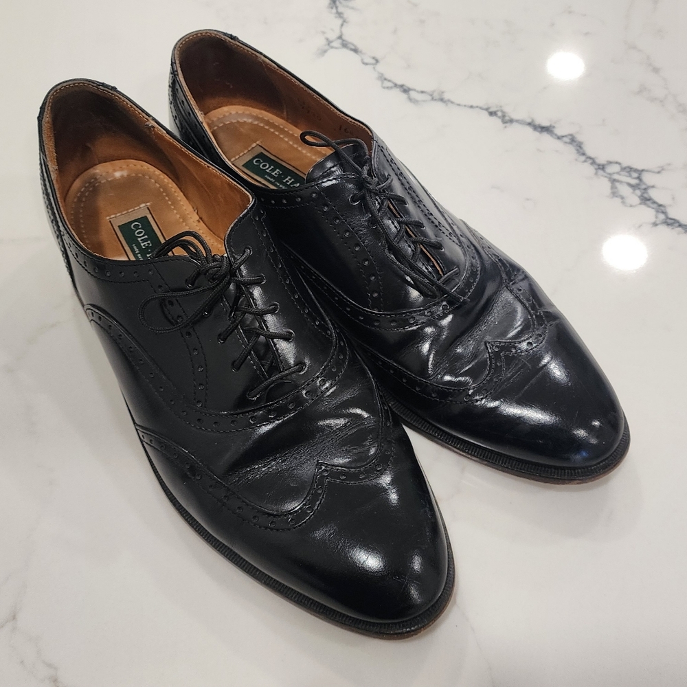 Cole Haan, 11.5R, Leather Oxford shoes